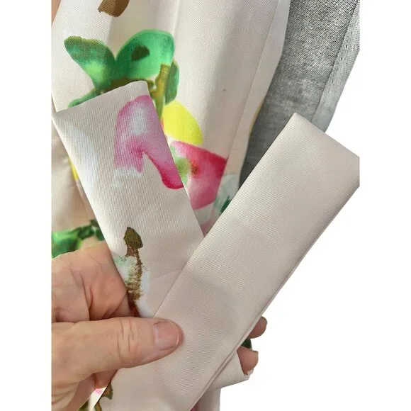 Alfred Sung Blush Bouquet Floral Hi-Low Dress Floral size M Sateen Twill Cocktai - Picture 9 of 16